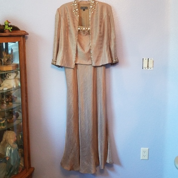 KM 2 Piece Mother if the Bride Formal Gown S 10 - Picture 2 of 8